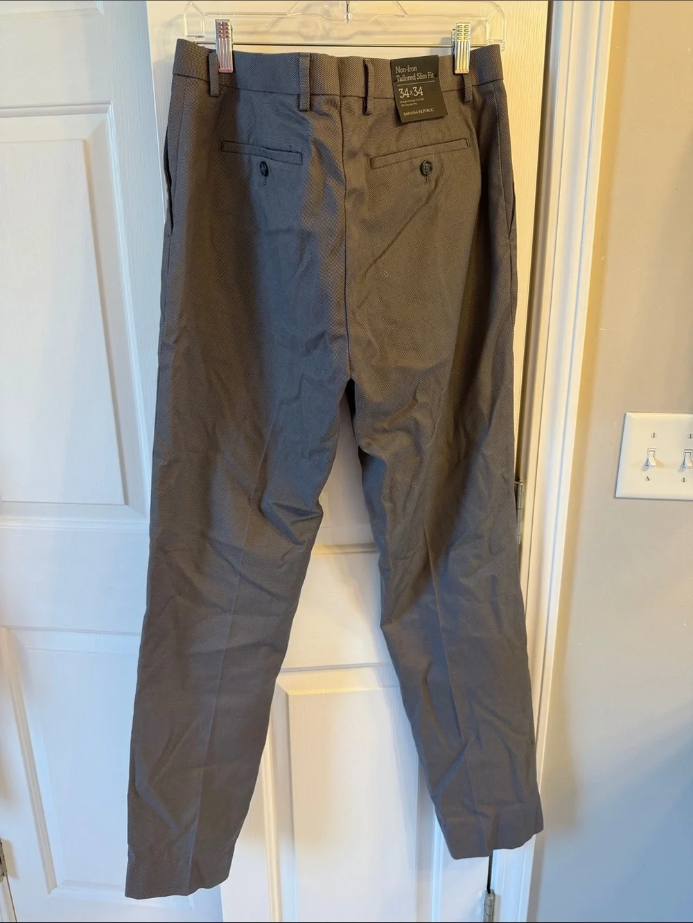 Men's Gray Dress Pants - Classic Slim Fit
